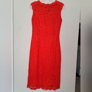 Stanzino Red Lace Bodycon Dress